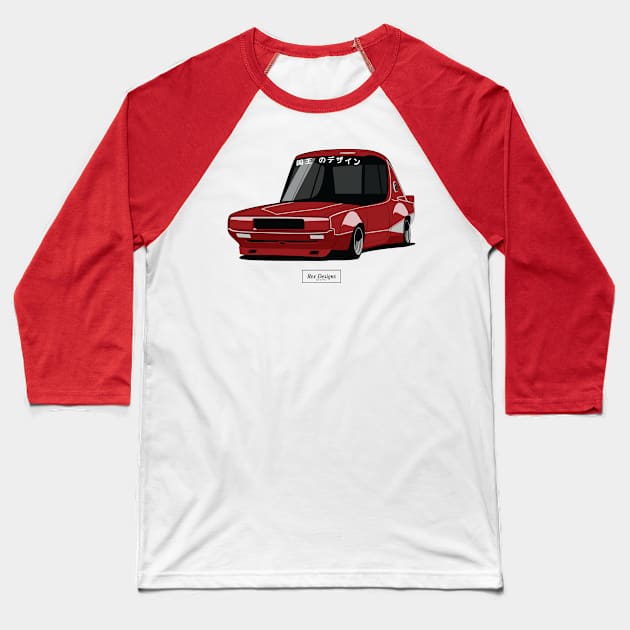 Nissan Skyline Kenmeri Bosozoku Baseball T-Shirt by RexDesignsAus